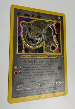 2002 WOTC POKEMON NEO DESTINY UNLIMITED SHINING STEELIX 112/105 SECRET RARE HOLO - Image 4
