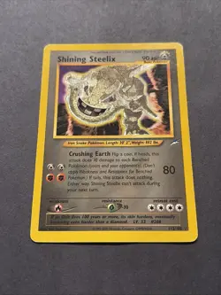 Pokemon TCG Shining Steelix 112/105 Neo Destiny Secret Rare Holo - Image 2