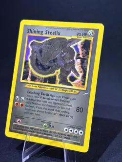 2002 Pokemon TCG Neo Destiny Shining Steelix 112/105 Holo Foil Unlimited LP+ - Image 1