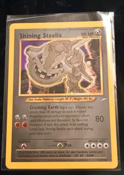 Pokemon Neo Destiny Unlimited- Shining Steelix Holo Secret Rare 112/105 - Image 1