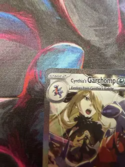 Pokemon TCG Cynthia’s Garchomp ex 232/182 Destined Rivals Special Illustration - Image 2