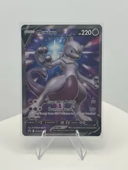 Mewtwo V Full Art UR SWSH229 Pokemon TCG Sword & Shield Promo Ultra Rare NM - Image 1