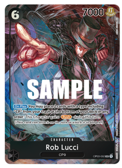 One Piece TCG - ROB LUCCI Alt. Art - OP03-092 - ENG - Image 1