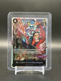 Mr.2.Bon.Kurei Bentham Foil OP14-091 The Azure Sea's Seven One Piece - Image 1