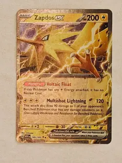 Pokemon TCG Zapdos ex 145/165 Sv: Scarlet & Violet 151 Holo Near Mint - Image 1