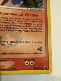Pokemon TCG Sunny Castform EX Hidden Legends 26/101 Reverse Holo - Image 4