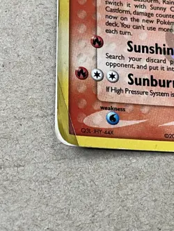 Sunny Castform 26/101 Reverse Holo Pokemon TCG EX Hidden Legends - Image 5