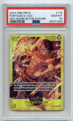 PSA 10 Portgas D. Ace OP07-119 SEC One Piece 500 Years in the Future English - Image 1