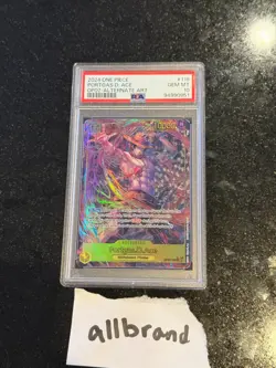 2024 One Piece Portgas D. Ace SEC Secret Alt Art OP07-119 PSA 10 GEM MINT - Image 1
