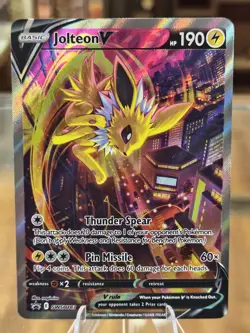 Jolteon v SWSH183 Pokemon TCG Sword & Shield Holo Black Star Promo Card! - Image 3