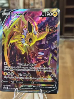 Jolteon v SWSH183 Pokemon TCG Sword & Shield Holo Black Star Promo Card! - Image 5