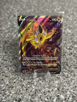 Jolteon v SWSH183 Pokemon TCG Sword & Shield Holo Black Star Promo Card - Image 1