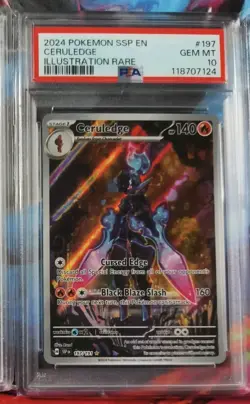 Pokemon Ceruledge Illustration Rare Surging Sparks 197/191 PSA 10 GEM MINT - Image 1