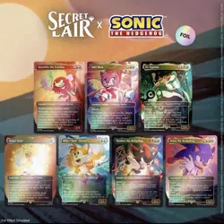 Sonic the Hedgehog Friends And Foes (Rainbow Foil) Secret Lair MTG - New SEALED - Image 2