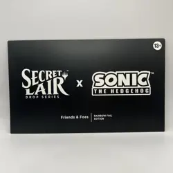 MTG Secret Lair x Sonic Friends & Foes Rainbow Foil Edition Sealed In Hand - Image 1