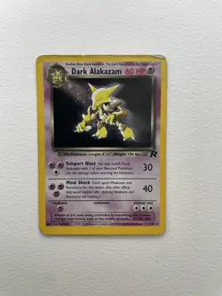 Dark Alakazam 1/82 Holo Pokemon TCG Team Rocket Set - Image 1