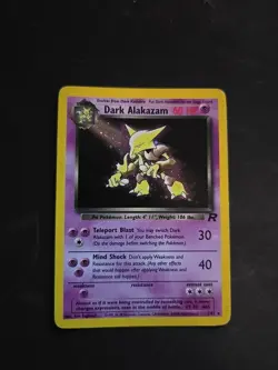 Dark Alakazam 1/82 Pokemon Card TCG Holo Rare Team Rocket Set - Image 1