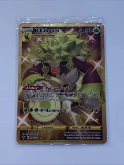 Pokemon TCG Rillaboom Secret Rare Gold Card 197/189 Darkness Ablaze - Image 4