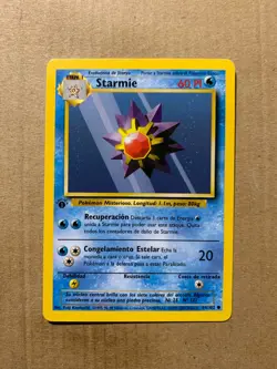 1st Edition SPANISH Starmie 64/102 Base Set - Common Pokemon Card - NM/Mint - Image 1
