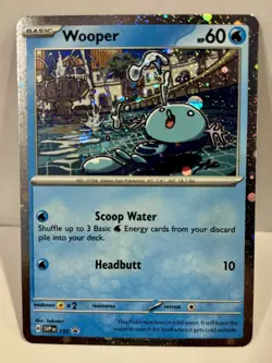 Wooper Cosmos Holo Black Star Promo - SVP155 Pokemon Card NM - Image 1