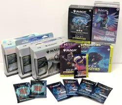 Magic Gathering MTG Murders Collector Final Fantasy Foundations Edge Sealed LOT - Image 1
