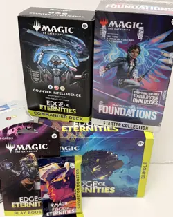 Magic Gathering MTG Murders Collector Final Fantasy Foundations Edge Sealed LOT - Image 2