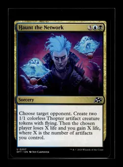 HAUNT THE NETWORK Aetherdrift #207 DFT(NM+)(MTG) - Image 1