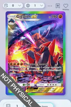 Pokemon TCG Pocket - Gigalith Rainbow Rare 2⭐ Fantastical Parade English - Image 1
