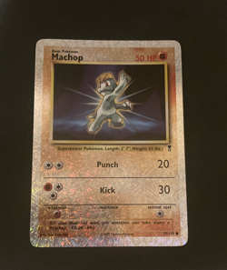 Machop Reverse Holo 2002 Legendary Collection Pokemon TCG card 79/110 - Image 1