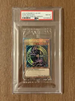 2023 Yu-Gi-Oh! DARK MAGICIAN QC Secret Rare Cello Pack Sealed TN23-EN001 PSA 8 - Image 1