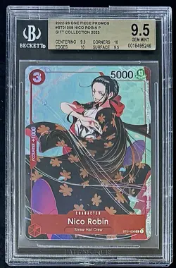 BGS 9.5 One Piece ST01-008 C Nico Robin - English - Foil - Graded - Image 1