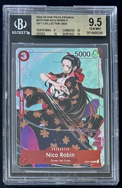 BGS 9.5 One Piece ST01-008 C Nico Robin - English - Foil - Graded - Image 1