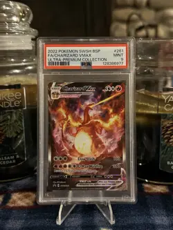 Pokemon TCG Charizard VMAX SWSH261 Full Art Ultra Rare Black Star Promo, PSA 9 - Image 1
