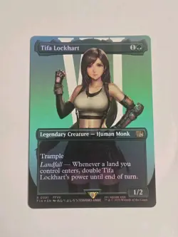 MTG Tifa Lockhart Borderless Card 0391 Final Fantasy Rare NM - Image 1