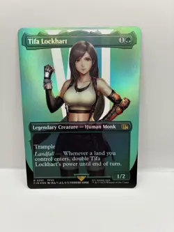 MTG Borderless Foil Singles Final Fantasy Tifa Lockhart R 0391 - Image 1