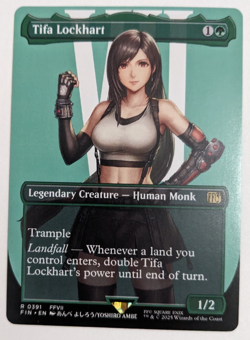 Tifa Lockhart (0391) Borderless, Final Fantasy FIN, Magic MtG, VII Regular - NM! - Image 1