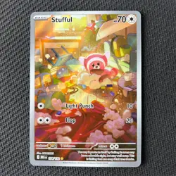 Stufful 154/132 Pokemon TCG: Mega Evolution Illustration Rare Near Mint (NM) - Image 1