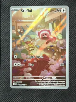 Pokemon TCG Stufful Illustration Rare - 154/132 - ME01: Mega Evolution Near Mint - Image 1