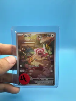 Pokemon TCG Stufful Illustration Rare - 154/132 - ME01: Mega Evolution Near Mint - Image 1