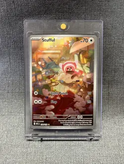 Pokemon TCG Stufful 154/132 Mega Evolution Illustration Rare MINT/Near Mint - Image 1