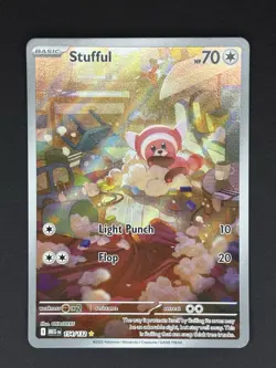 Pokemon TCG Stufful Illustration Rare - 154/132 - ME01: Mega Evolution Near Mint - Image 1