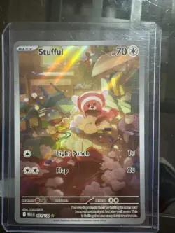 Pokemon TCG: Stufful 154/132 Mega Evolution Illustration Rare Near Mint (NM) - Image 1
