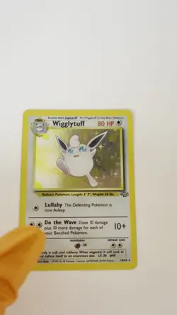 Pokemon TCG Wigglytuff Jungle Holo 16/64 1999 Original Pokemon Card - Image 2