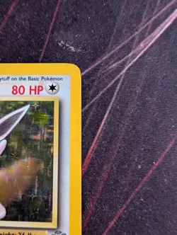 HP 1st Edition Wigglytuff Holo Rare Pokemon Card Jungle 16/64 - Image 4