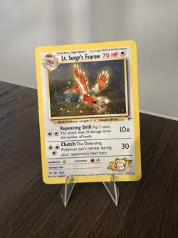 Pokemon TCG Gym Heroes Lt. Surge's Fearow Holo Rare Card 007/132 LP-MP - Image 3
