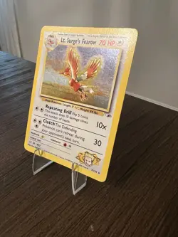 Pokemon TCG Gym Heroes Lt. Surge's Fearow Holo Rare Card 007/132 LP-MP - Image 5