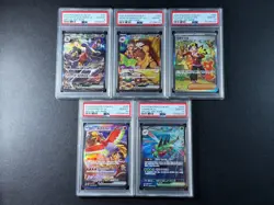 LOT OF 5 POKEMON 2025 SV9A KOREAN PSA 10 YANMEGA HO-OH GARCHOMP EX + MORE, SET 5 - Image 1