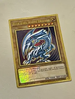 Blue-Eyes White Dragon | MAGO-EN001 | Premium Gold Rare | LP | 1st Ed | YuGiOh! - Image 1