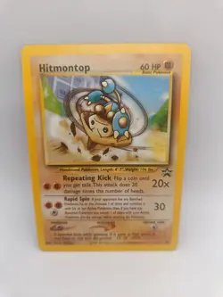 Pokemon - Hitmontop - WOTC - 37 - Black Star Promo Card - Ultra Rare - LP - Image 1