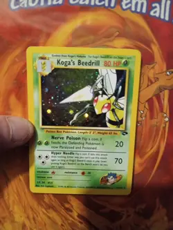 Pokemon TCG Koga's Beedrill Gym Challenge Holo Rare Card 9/132 Unlimited Vintage - Image 1